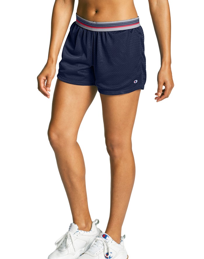 Champion Mesh 4 Korte Broek Dames - Donkerblauw - Belgie 6809ZFKDJ